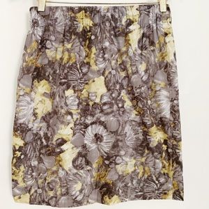 Talbots | Stretch floral print pencil skirt